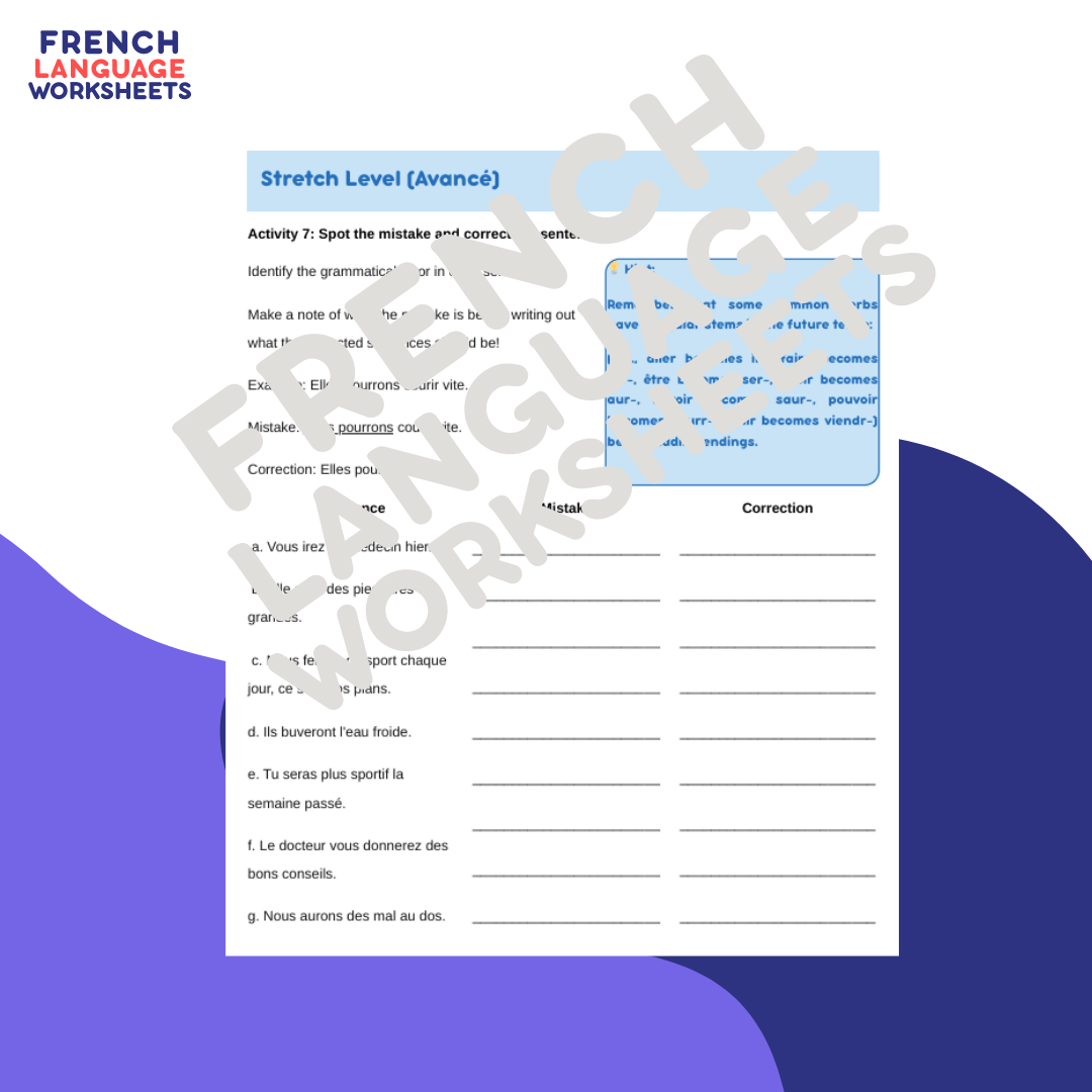 Comment rester en bonne santé? GCSE French Worksheet (AQA Theme 1)