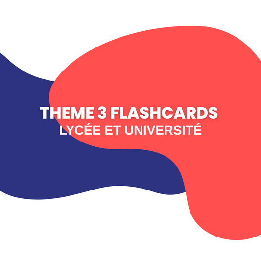 Theme 3 Flashcards: GCSE French - Lycée et Université