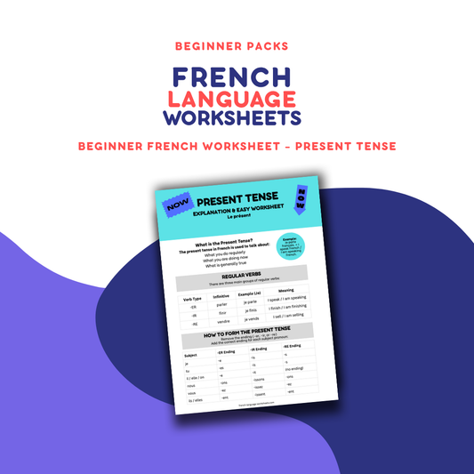 Beginner French Worksheets – Easy Present Tense (Free Lite Edition)